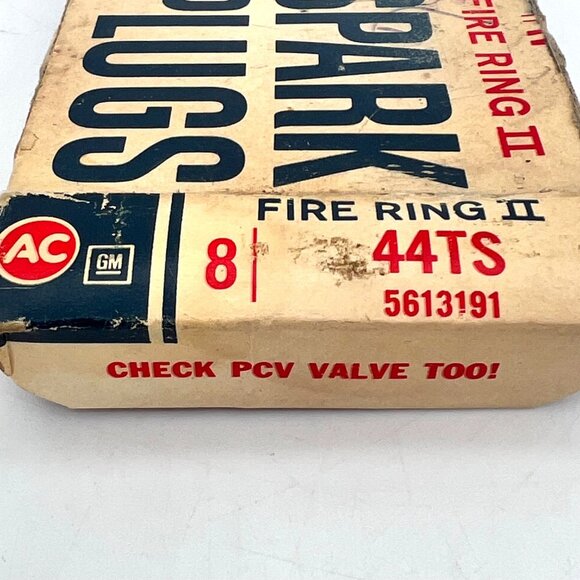 (EMPTY BOX) AC GM Fire Ring II Spark Plugs 44TS - 5613191 (NO PLUGS) - Picture 10 of 12